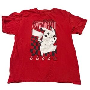 Boys Pokemon Red Pikachu Short Sleeve Tee XL